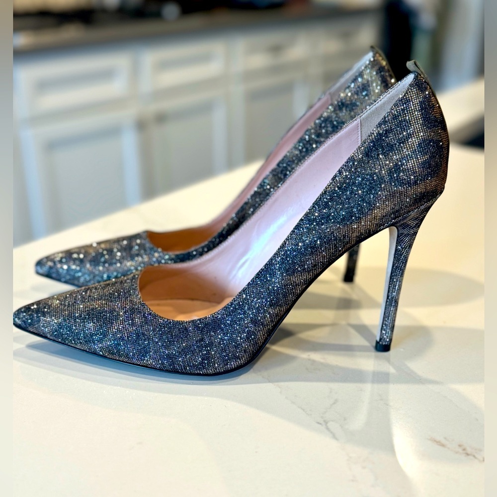 SJP by Sarah Jessica Parker rare glitter animal heels size 10 - worn once!